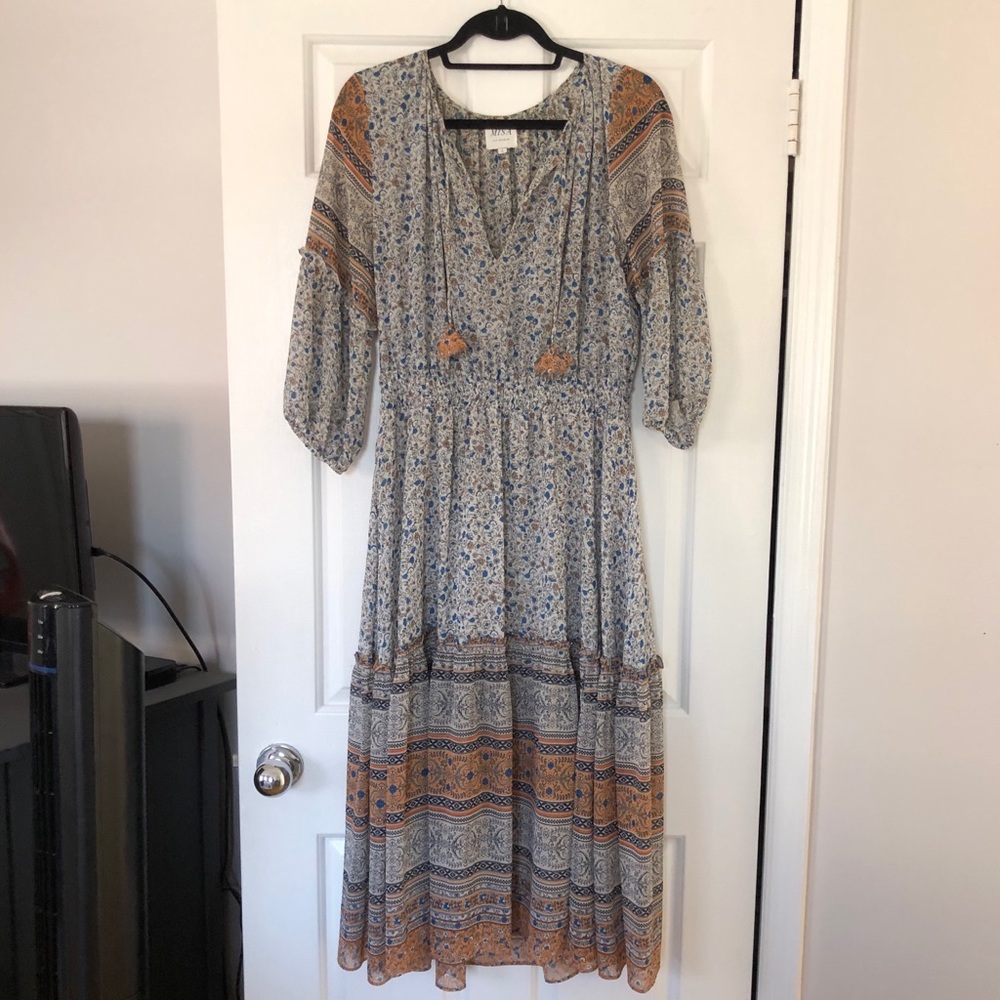 MISA Los Angeles Floral Midi Dress